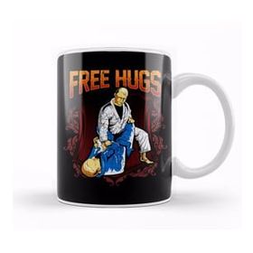 Baskı Dükkanı Free Hugs Bjj Jiu Jitsu Pun Awesome Martial Arts Kupa Bardak