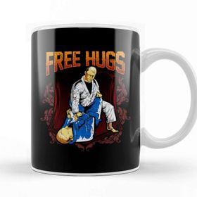 Baskı Dükkanı Free Hugs Bjj Jiu Jitsu Pun Awesome Martial Arts Kupa Bardak