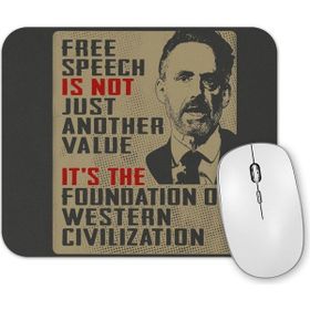 Baskı Dükkanı Free Speech Famous Quote Jordan Peterson Mouse Pad