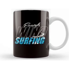 Baskı Dükkanı Freestyle Windsurfer Windsurfing Surfboard Ocean Wave Surf Kupa