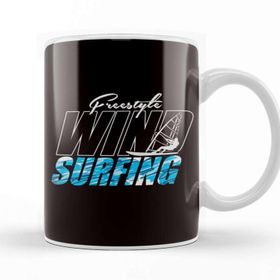 Baskı Dükkanı Freestyle Windsurfer Windsurfing Surfboard Ocean Wave Surf Kupa