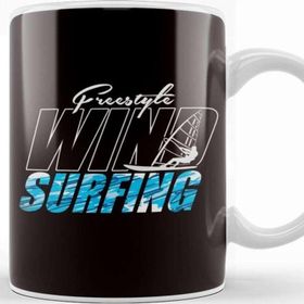 Baskı Dükkanı Freestyle Windsurfer Windsurfing Surfboard Ocean Wave Surf Kupa