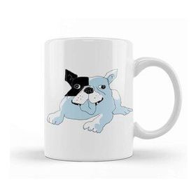 Baskı Dükkanı French Bulldog Blue Kupa