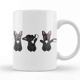 Baskı Dükkanı French Bulldog Coffee Lover Kupa