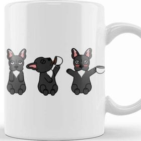 Baskı Dükkanı French Bulldog Coffee Lover Kupa