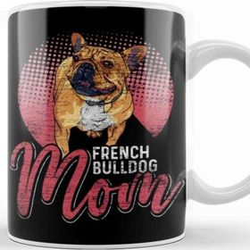 Baskı Dükkanı French Bulldog Dog Grunge Mom Kupa