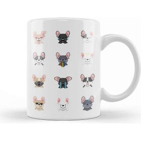 Baskı Dükkanı French Bulldog Emoji 01 Kupa