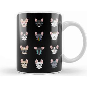 Baskı Dükkanı French Bulldog Emoji Kupa