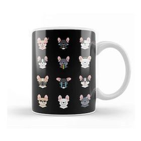 Baskı Dükkanı French Bulldog Emoji Kupa