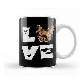 Baskı Dükkanı French Bulldog Funny Frenchie Mom Dad Pug Kupa