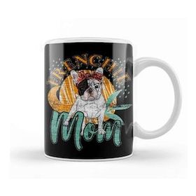 Baskı Dükkanı French Bulldog Grunge Mom Kupa