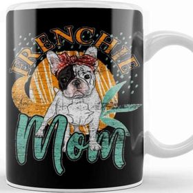 Baskı Dükkanı French Bulldog Grunge Mom Kupa