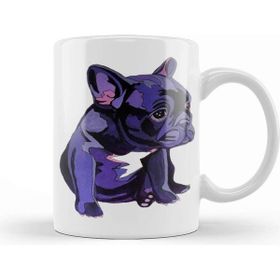 Baskı Dükkanı French Bulldog In Purple Kupa