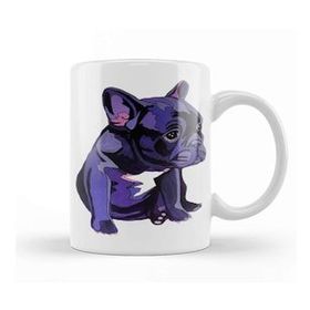 Baskı Dükkanı French Bulldog In Purple Kupa