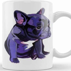 Baskı Dükkanı French Bulldog In Purple Kupa