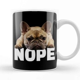 Baskı Dükkanı French Bulldog Nope 03 Kupa
