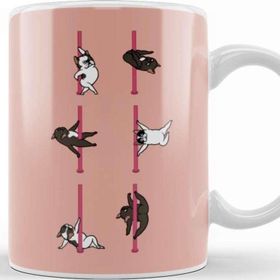 Baskı Dükkanı French Bulldog Pole Dancing Club Kupa