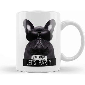 Baskı Dükkanı French Bulldog Wearing Sunglasses Trendy Kupa