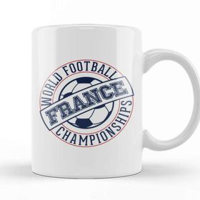 Baskı Dükkanı French Football France Stamp World Football Championship 2018 Kupa