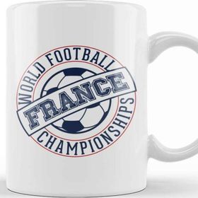 Baskı Dükkanı French Football France Stamp World Football Championship 2018 Kupa