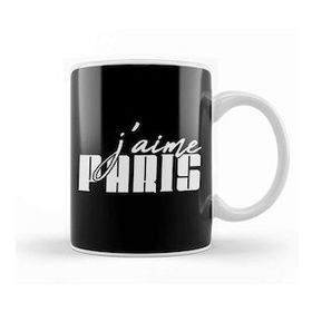 Baskı Dükkanı French Slogan J'aime Paris Kupa