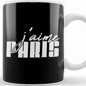 Baskı Dükkanı French Slogan J'aime Paris Kupa