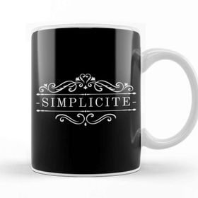 Baskı Dükkanı French Slogan Simplicite Kupa