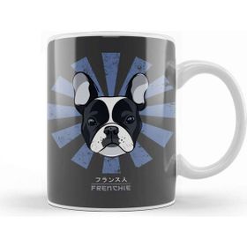 Baskı Dükkanı Frenchie Retro Japanese French Bulldog Kupa