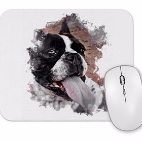 Baskı Dükkanı Frenchies Pug Köpek Mouse Pad