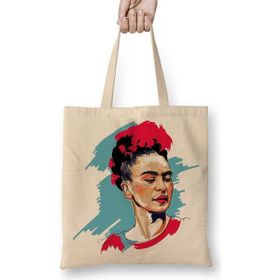 Baskı Dükkanı Frida Kahlo 03 Bez Kadın Günlük Çanta