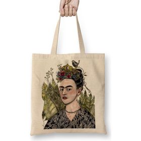 Baskı Dükkanı Frida Kahlo 03 Bez Kadın Günlük Çanta