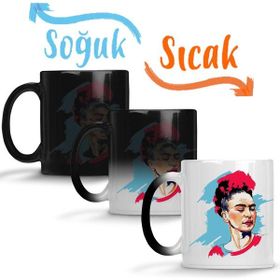 Baskı Dükkanı Frida Kahlo 03 Sihirli Porselen Kupa