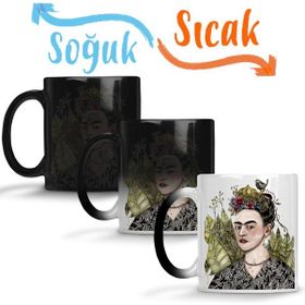 Baskı Dükkanı Frida Kahlo 03 Sihirli Porselen Kupa