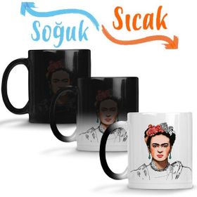 Baskı Dükkanı Frida Kahlo 04 Sihirli Porselen Kupa