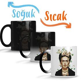 Baskı Dükkanı Frida Kahlo 05 Sihirli Porselen Kupa