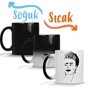Baskı Dükkanı Frida Kahlo 07 Sihirli Porselen Kupa