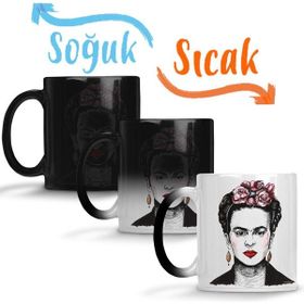 Baskı Dükkanı Frida Kahlo 08 Sihirli Porselen Kupa