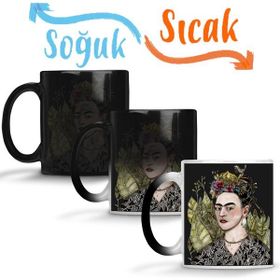 Baskı Dükkanı Frida Kahlo 11 Sihirli Porselen Kupa