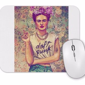Baskı Dükkanı Frida Kahlo Daft Punk Mouse Pad