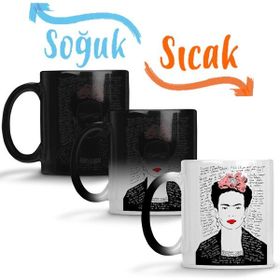 Baskı Dükkanı Frida Kahlo Kelebekler Sihirli Porselen Kupa
