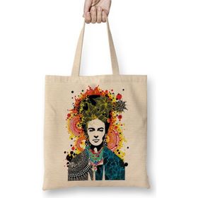 Baskı Dükkanı Frida Mandala Bez Kadın Günlük Çanta