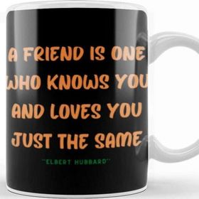 Baskı Dükkanı Friendship Quotes Gift Elbert Hubbard Kupa