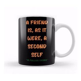 Baskı Dükkanı Friendship Quotes Gift Marcus Tullius Cicero Kupa