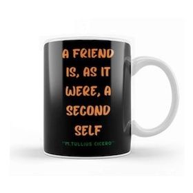 Baskı Dükkanı Friendship Quotes Gift Marcus Tullius Cicero Kupa