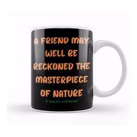 Baskı Dükkanı Friendship Quotes Gift Ralph Waldo Emerson Kupa