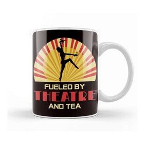 Baskı Dükkanı Fueled By Theatre And Tea Acting Broadway Theater Geek Fan Kupa
