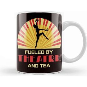 Baskı Dükkanı Fueled By Theatre And Tea Acting Broadway Theater Geek Fan Kupa