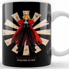 Baskı Dükkanı Full Metal Alchemist Edward Elric Retro Japanese Kupa