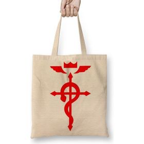 Baskı Dükkanı Full Metal Alchemist Flamel Sembol Bez Kadın Günlük Çanta