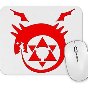 Baskı Dükkanı Full Metal Alchemist Ouroboros Sembol Mouse Pad